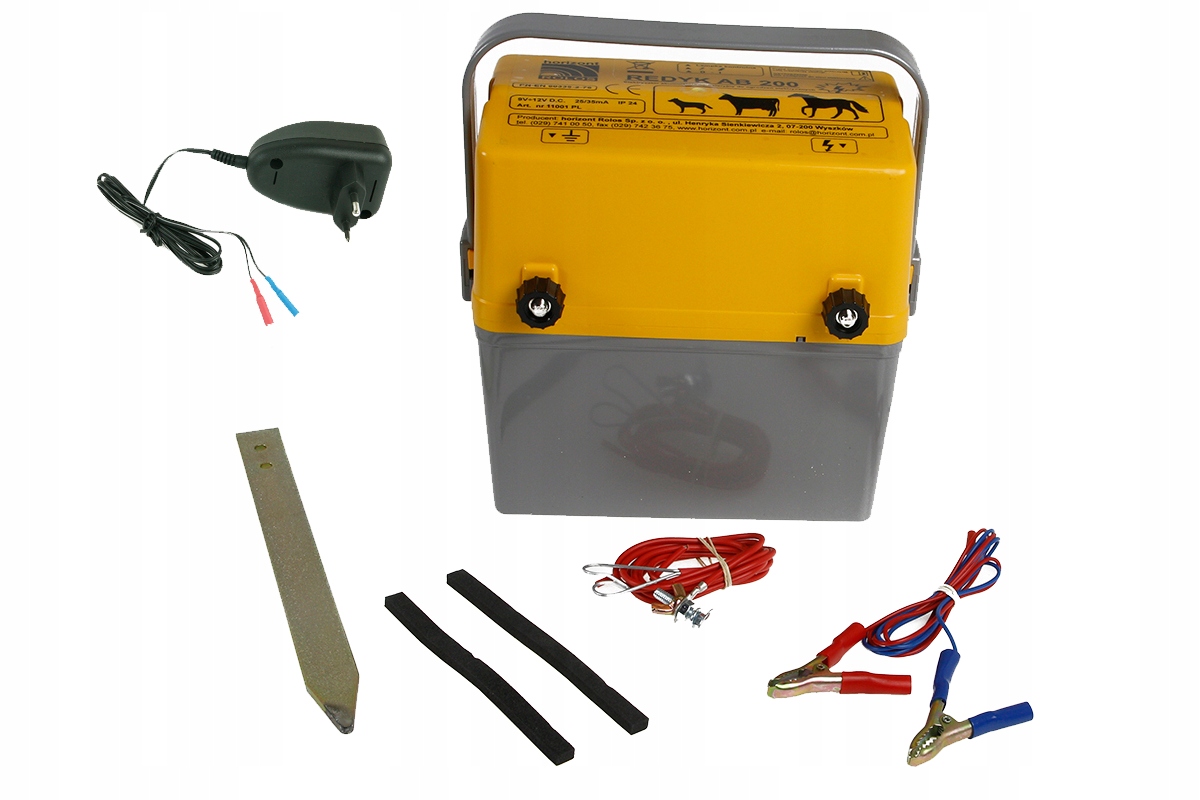 PASTUCH elektryczny KOMPLETNY ZESTAW DLA KONIA Z TAŚMĄ 20MM ELEKTRYZATOR Kod producenta K1