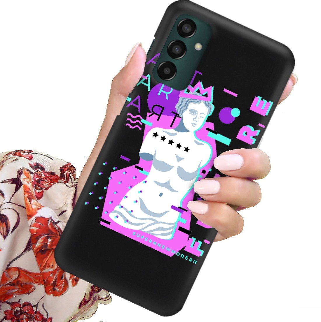 Matné Gumové Puzdro Pre Samsung M13 4G Dievčenské Roztomilé Patterny Vzory