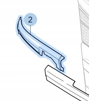 Podsklo Lišta Pravá Scania R S 2340701