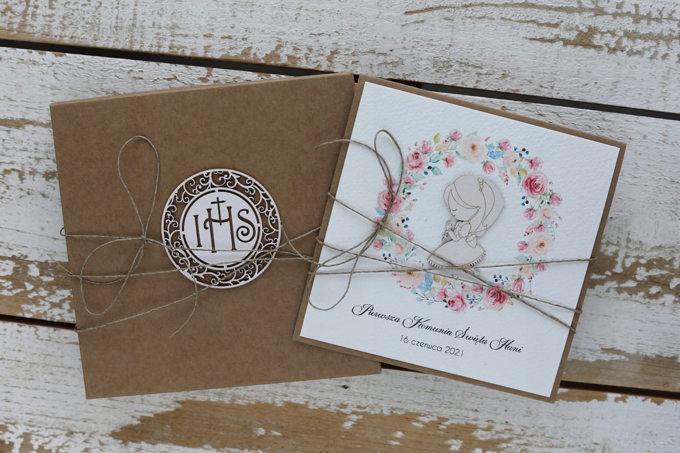 Ručně vyráběná společenská pohlednice pro dívku