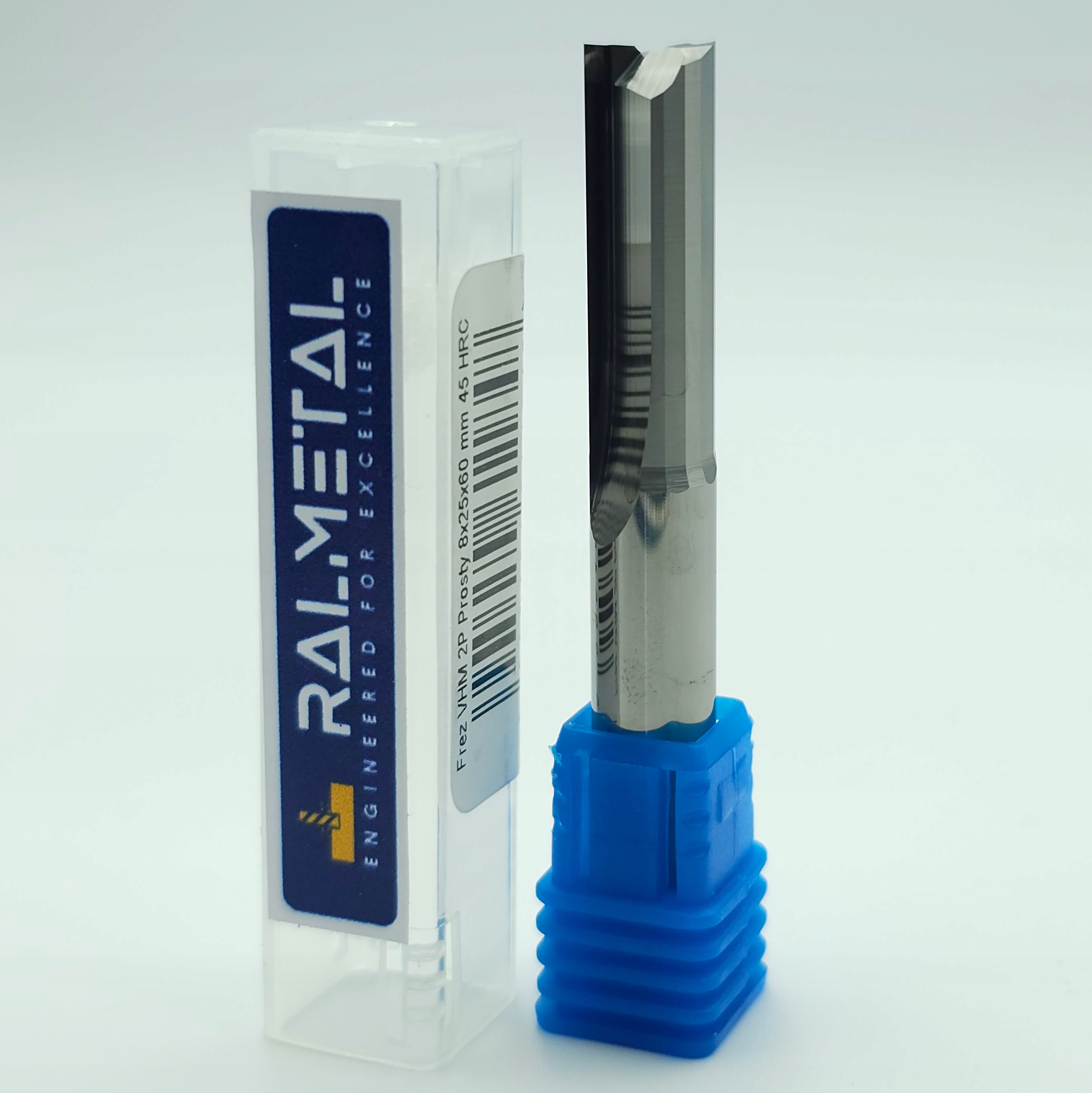 Frez VHM Prosty do Drewna Styroduru 8 x 25 x 60 mm