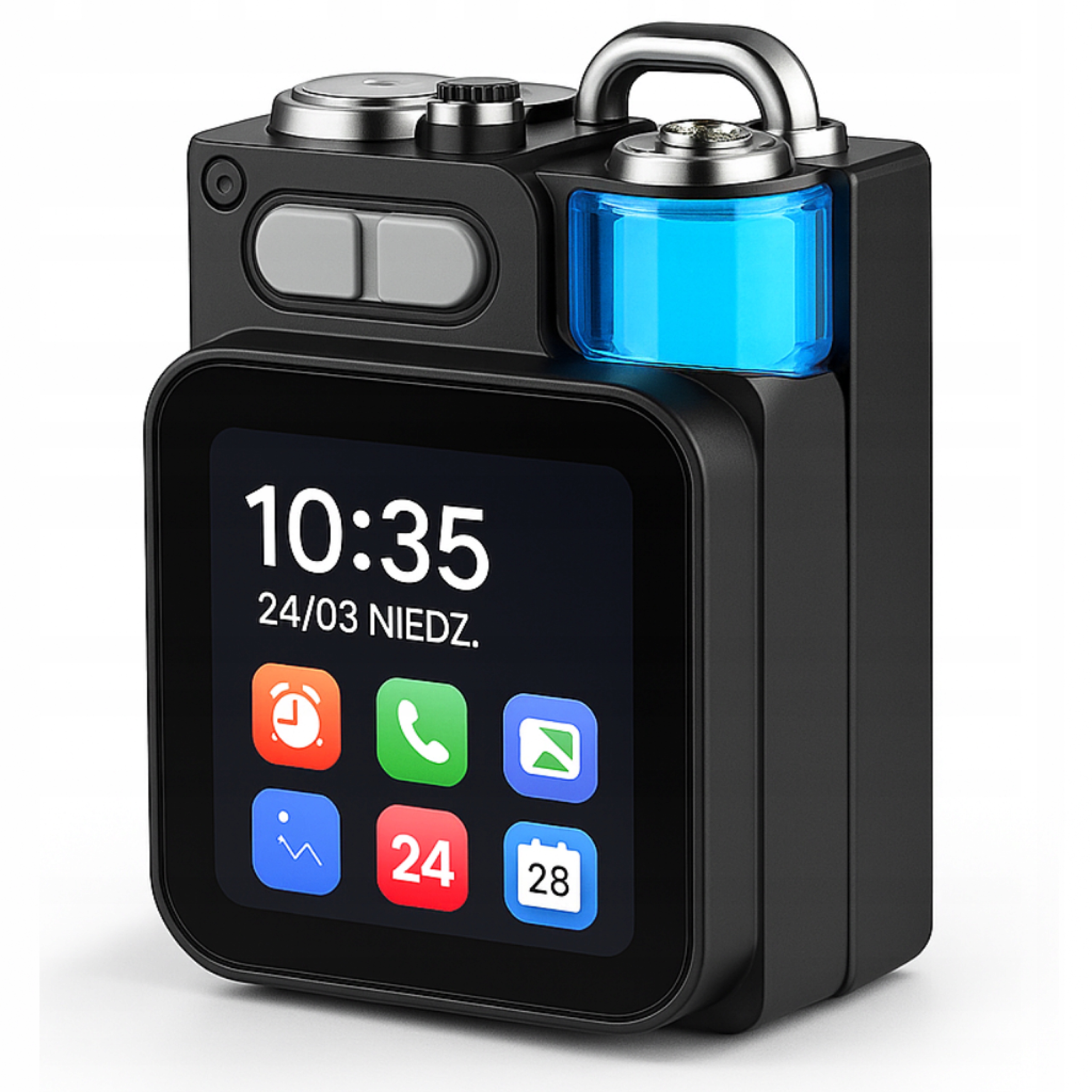 Głośnik Bluetooth 5W Ekran Dotykowy Rgb Smart Tf 1200mAh Menu Pl gadżet