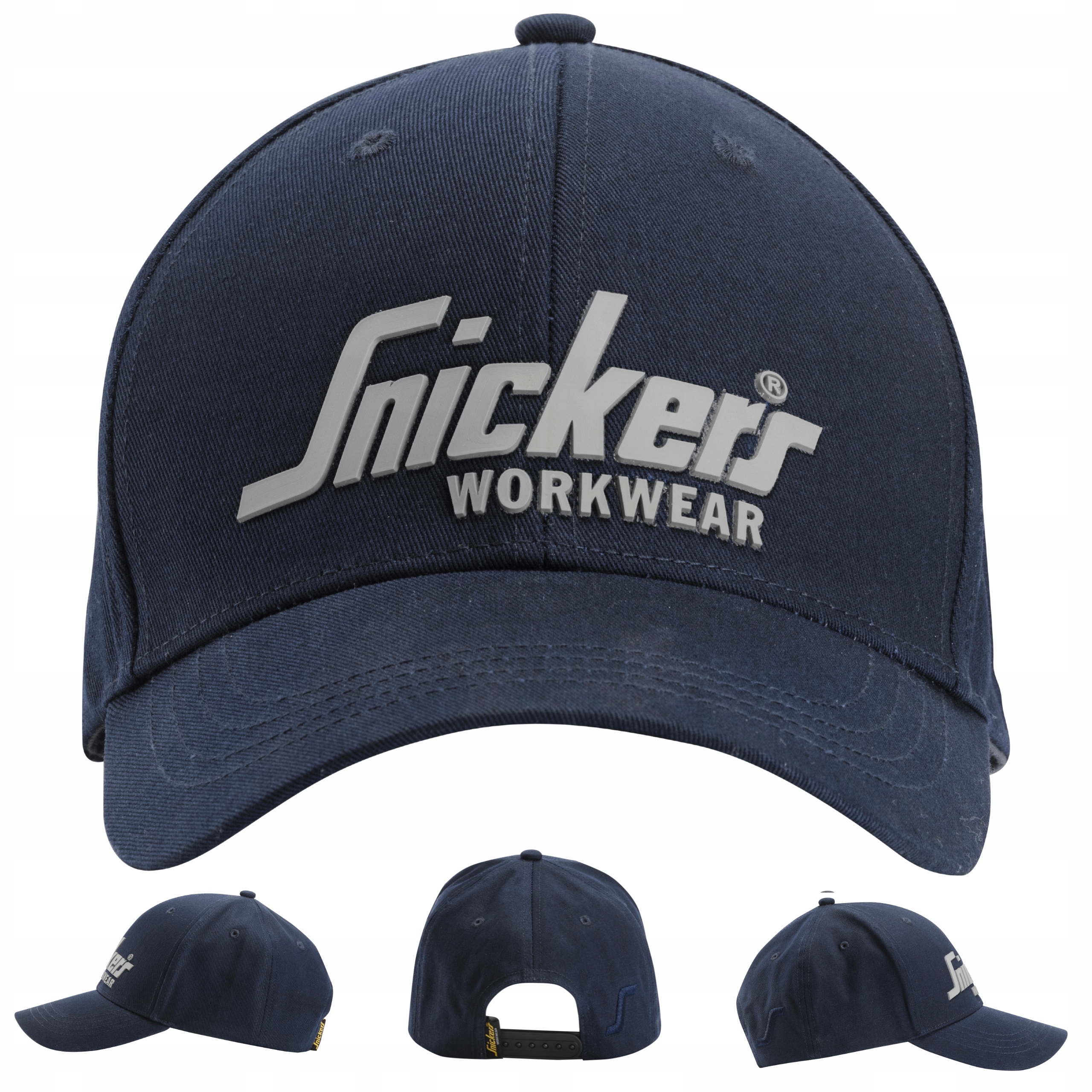 

Czapka z daszkiem Snickers logo 9041 granatowa