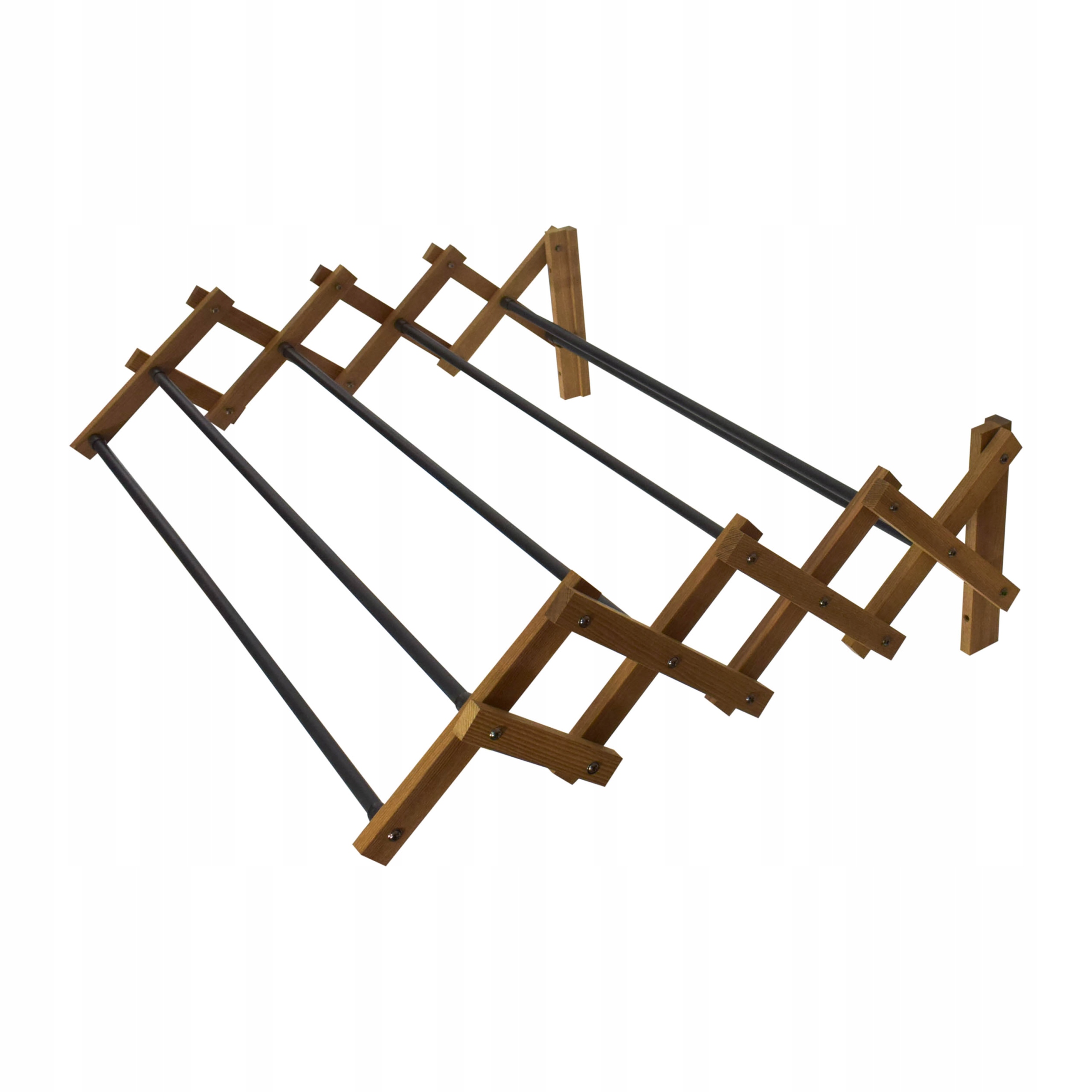 Harmonikový Sušák Na Prádlo Nástěnná Dřevěná 80CM Roztahovací Kvalitní