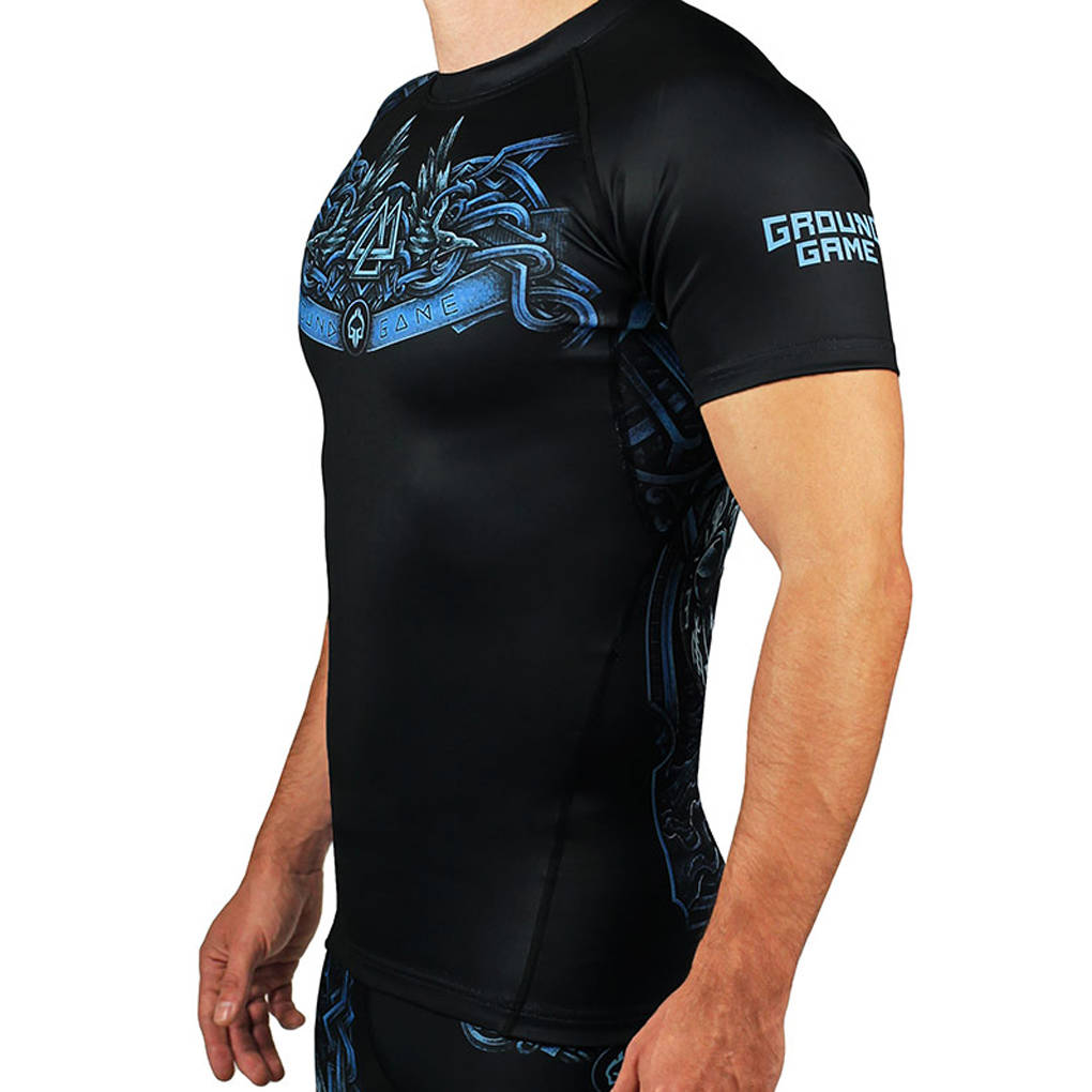 Rashguard męski z krótkim rękawem Ground Game Viking Czarny r. L Rodzaj rashguard