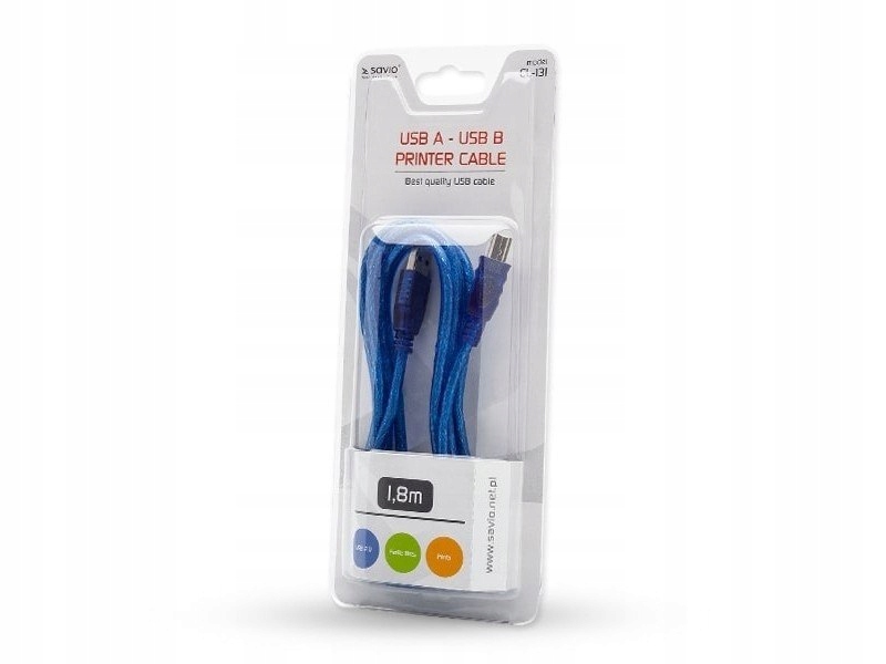 CL-131 Kabel Usb 2.0 A-b do drukarki 1,8m skanera