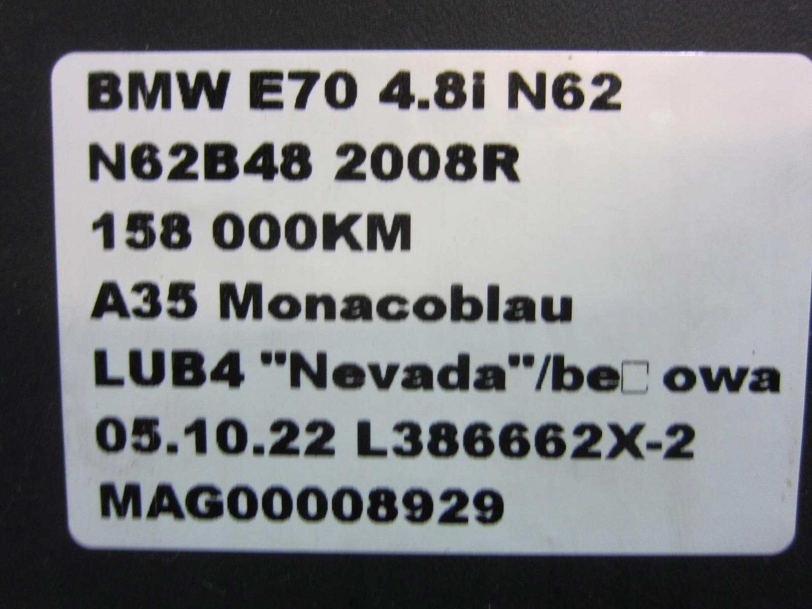 BMW X5 E70 N62 Gehäuse filter luft 7548896
