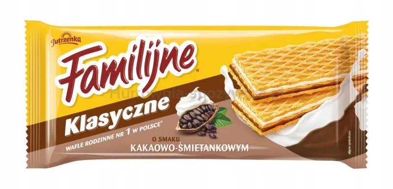 Levně Rodinné oplatky Jutrzenka, 180 g, smetanově kakaové
