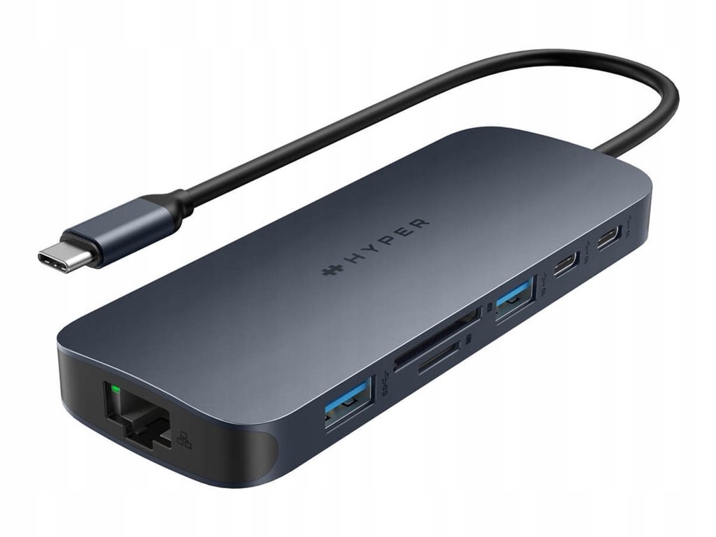Uniwersalny hub Usb-c HyperDrive EcoSmart Gen.2 z 10 funkcjami, zasilaniem