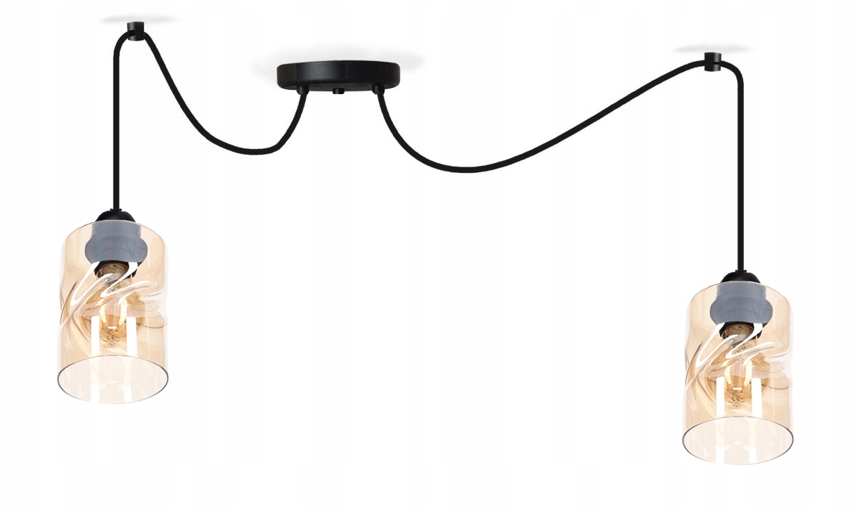 Lampa sufitowa żyrandol Pająk Loft szklane klosze lampy sufitowe żyrandole