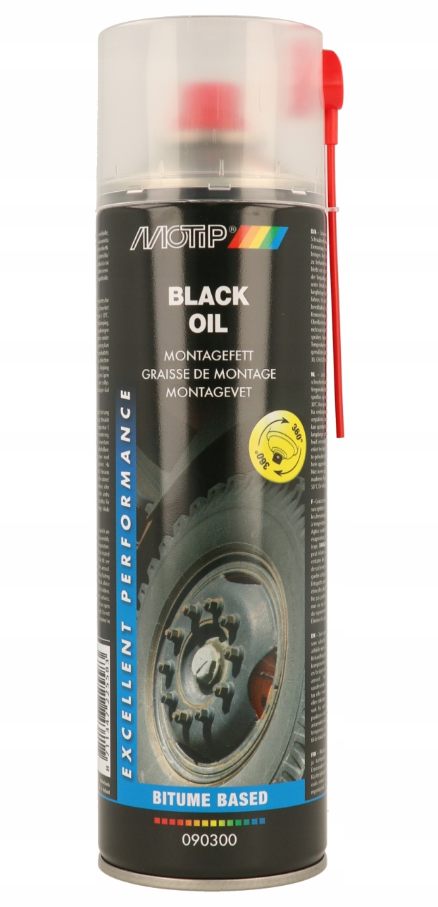 Motip Black Oil Smar Czarny Olej Montażowy 500ML