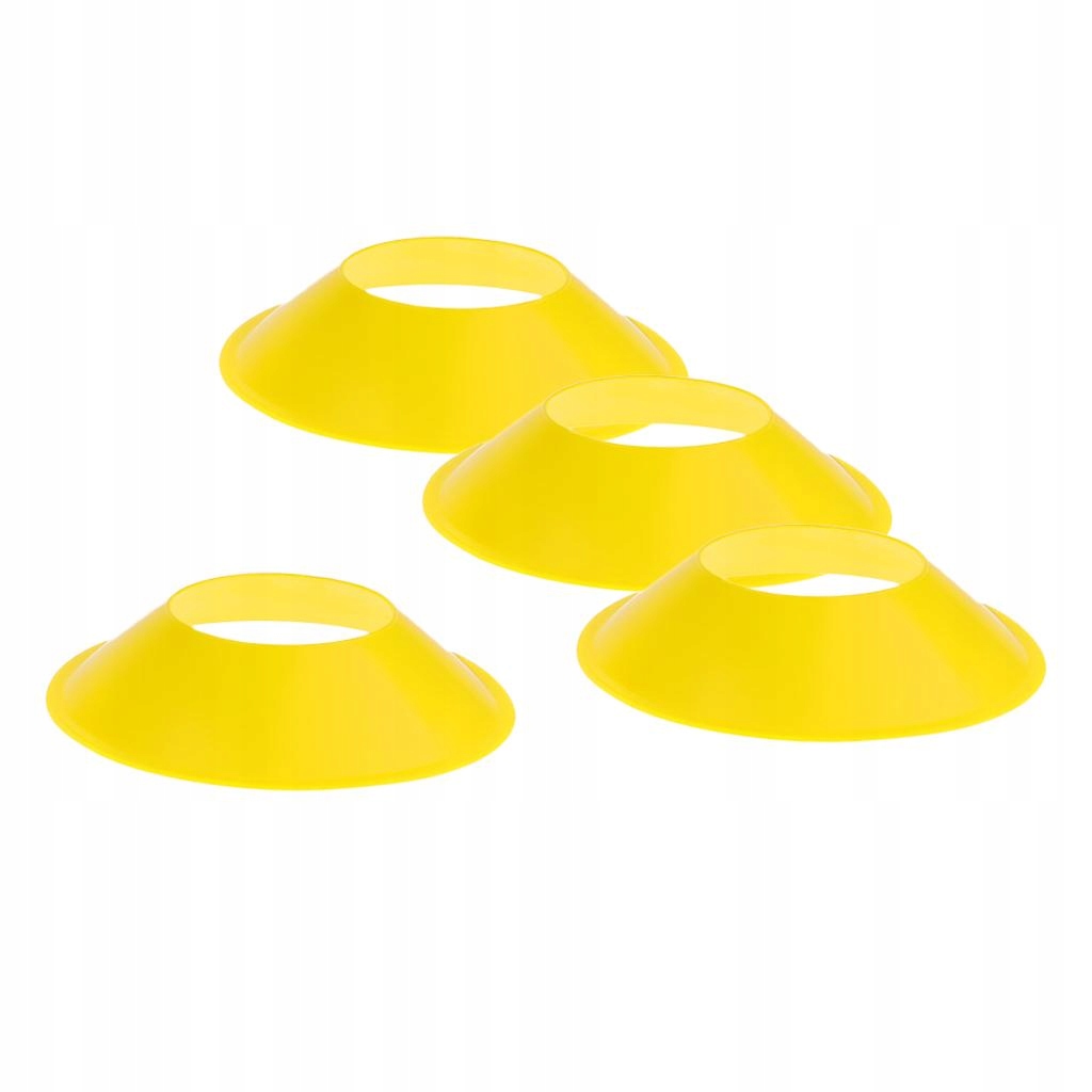 .4pcs Football Soccer Training Mark Disc Yellow
