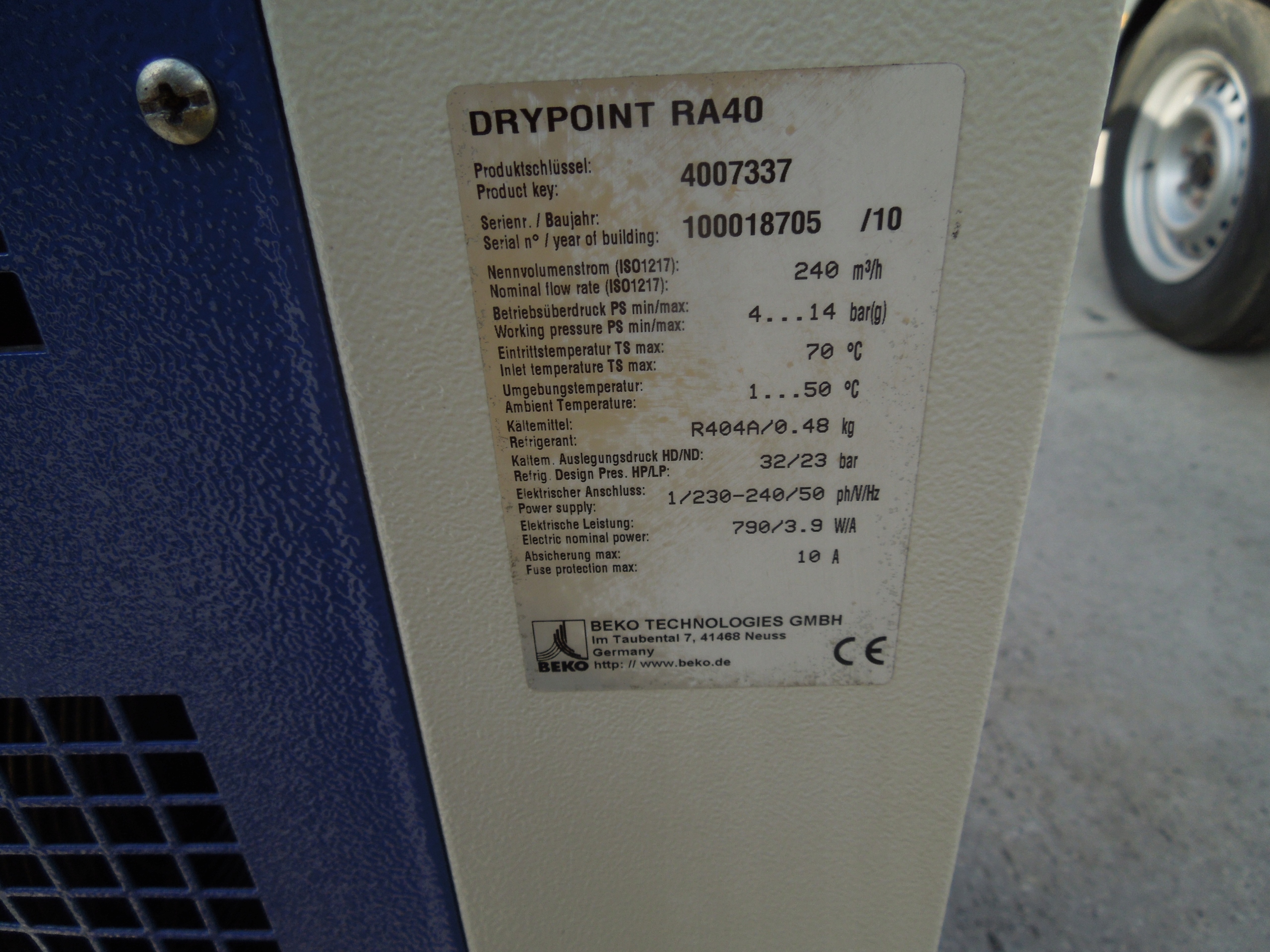 OSUSZACZ ZIĘBNICZY DRYPOINT 4,00m3 !! Kod producenta RENNER