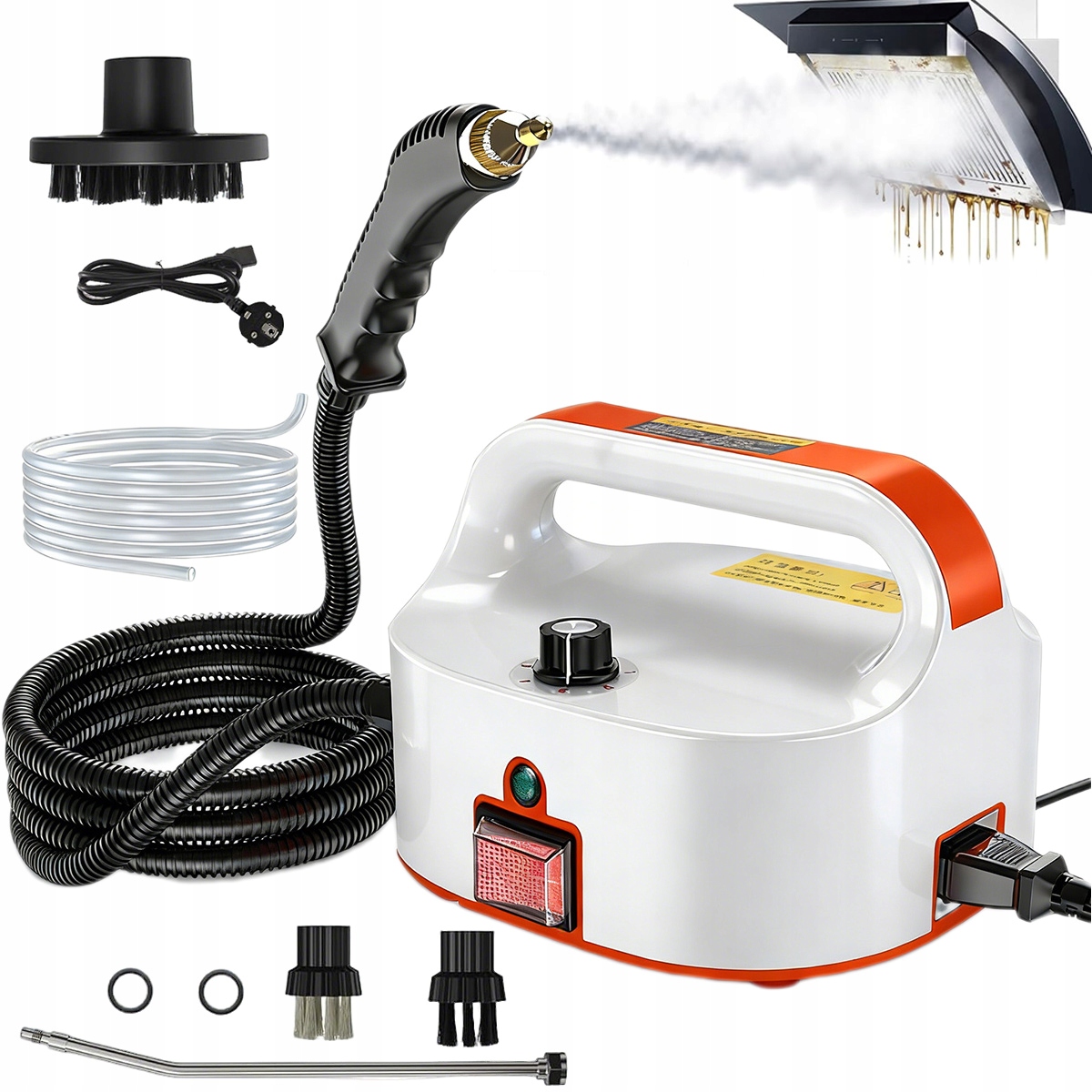 Parownica Myjka Parowa Mocna 2500W Ciśnieniowy Czyścik Akcesoria