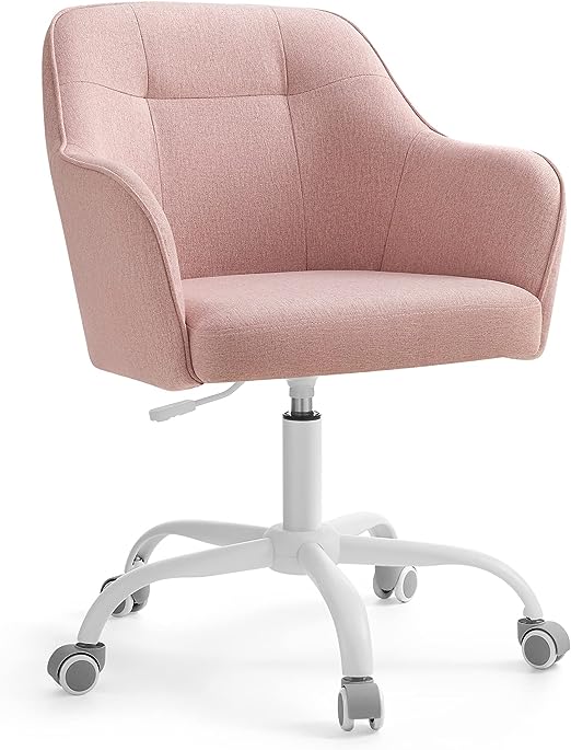 Otočné kreslo Songmics ružové OBG019P01