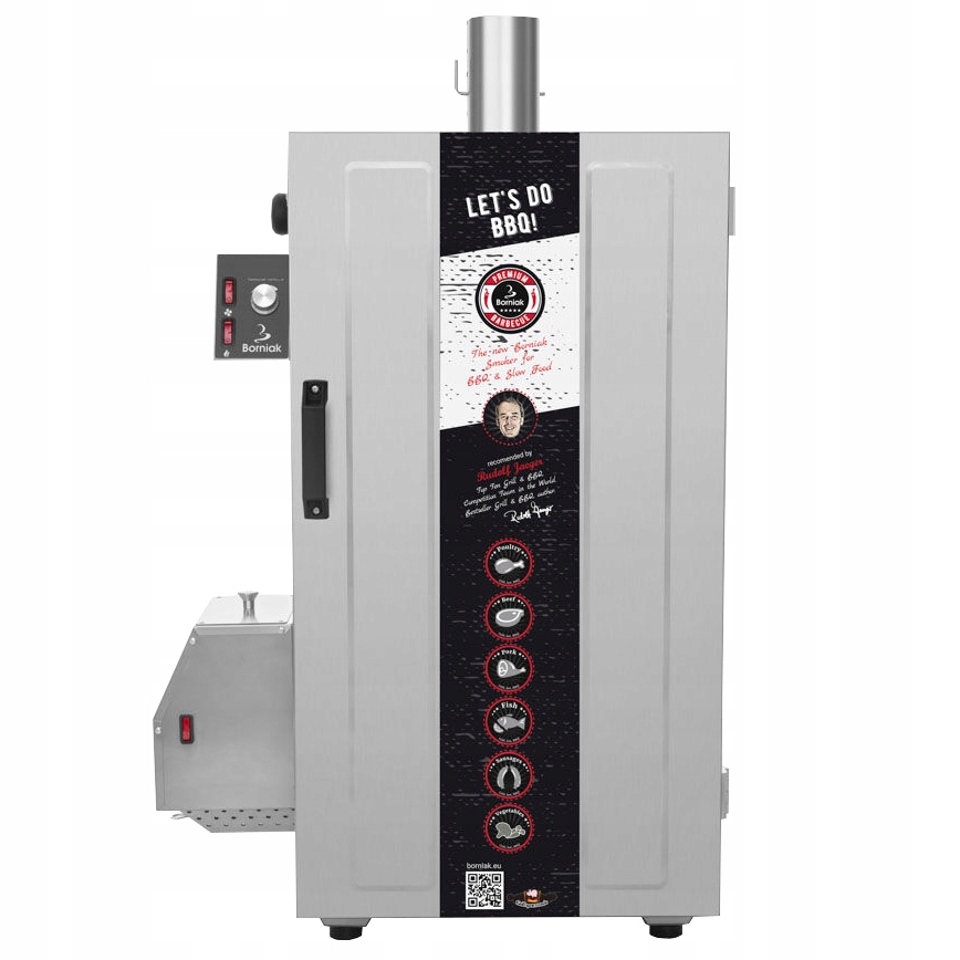 BORNIAK WĘDZARNIA SMOKER BBQ INOX BBDS-70 V1.4