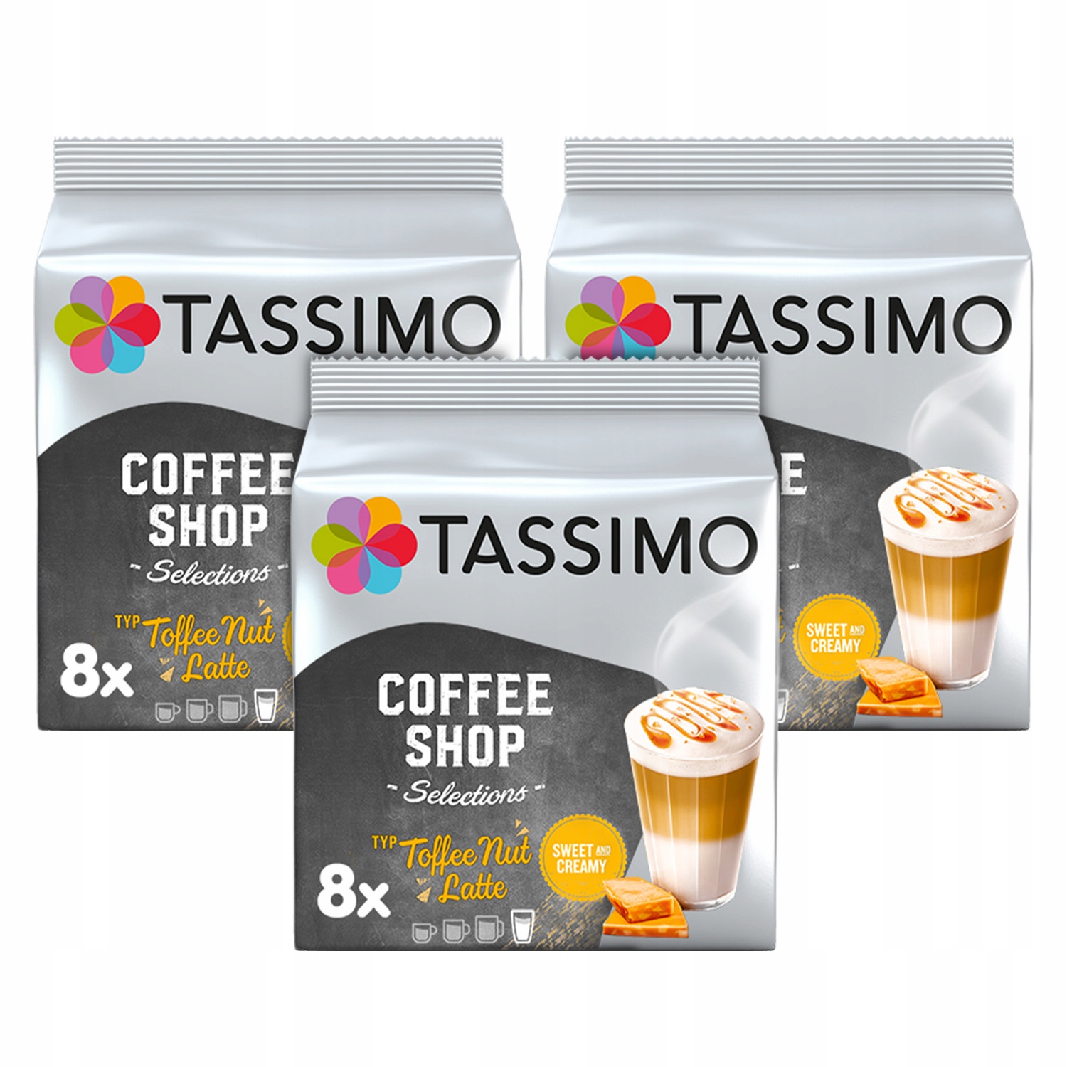 Tassimo Toffee Nut Latte 3x8 szt [24 kawy]