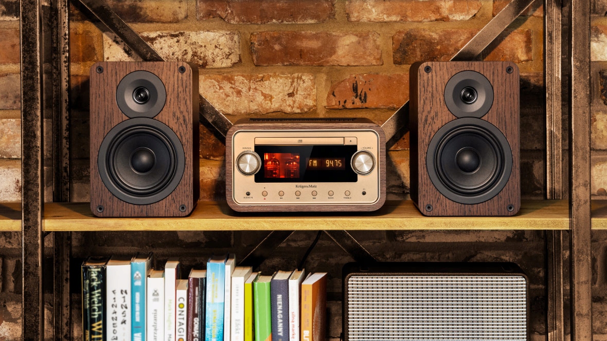 Wieża lampowa Kruger&Matz CD, USB, Bluetooth + NFC, radio cyfrowe DAB+, FM Kod producenta KM1961