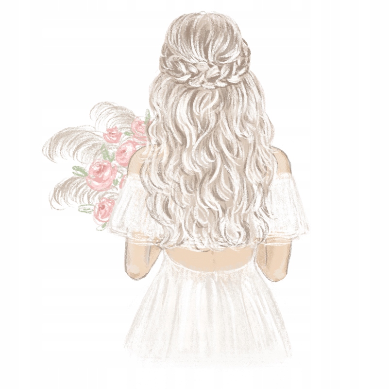 

Naprasowanka Ślubna, Bride 11 Na Odzież Modna