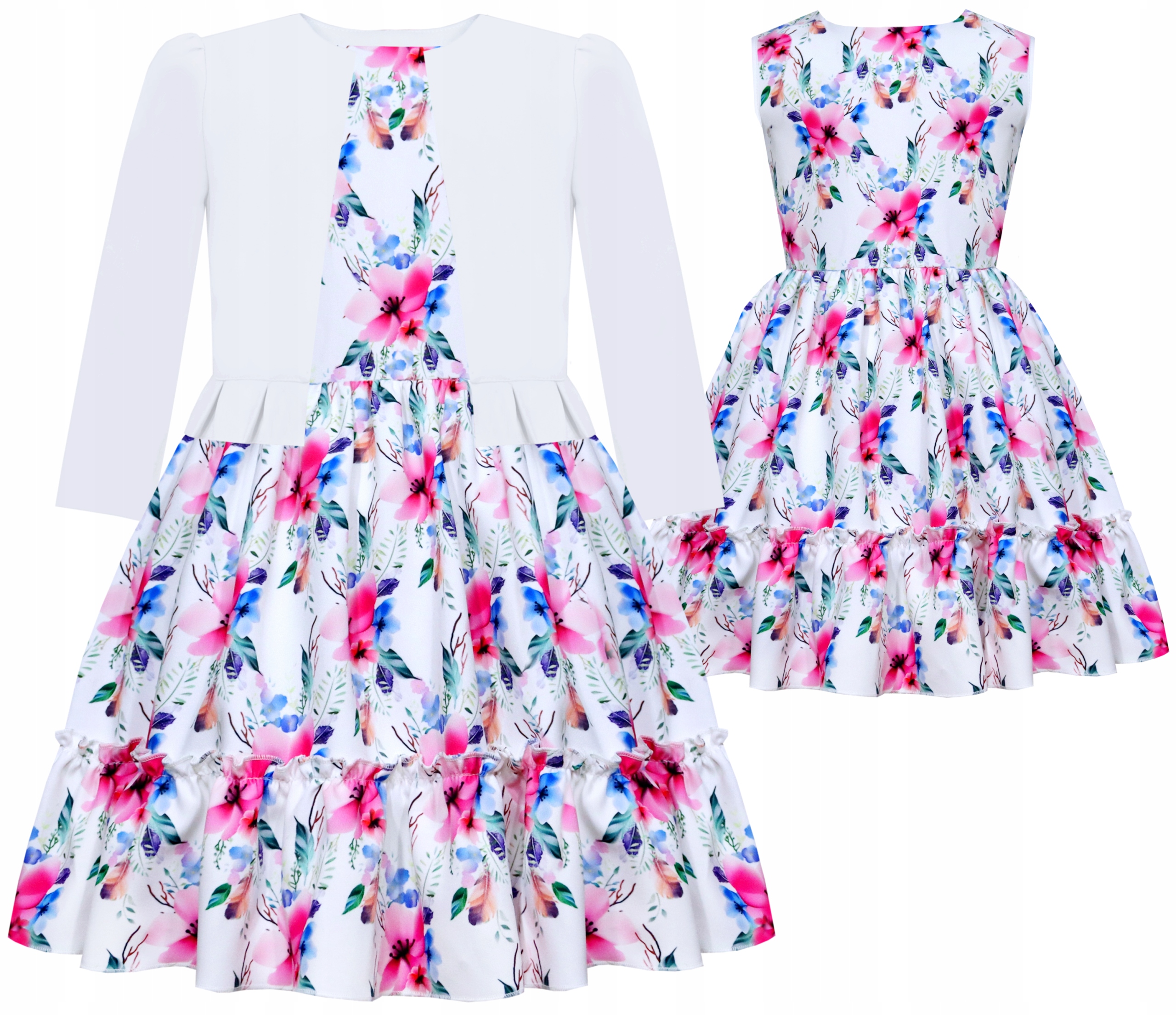 

1096 Wizytowa Sukienka I Bolerko Uroczystości r152