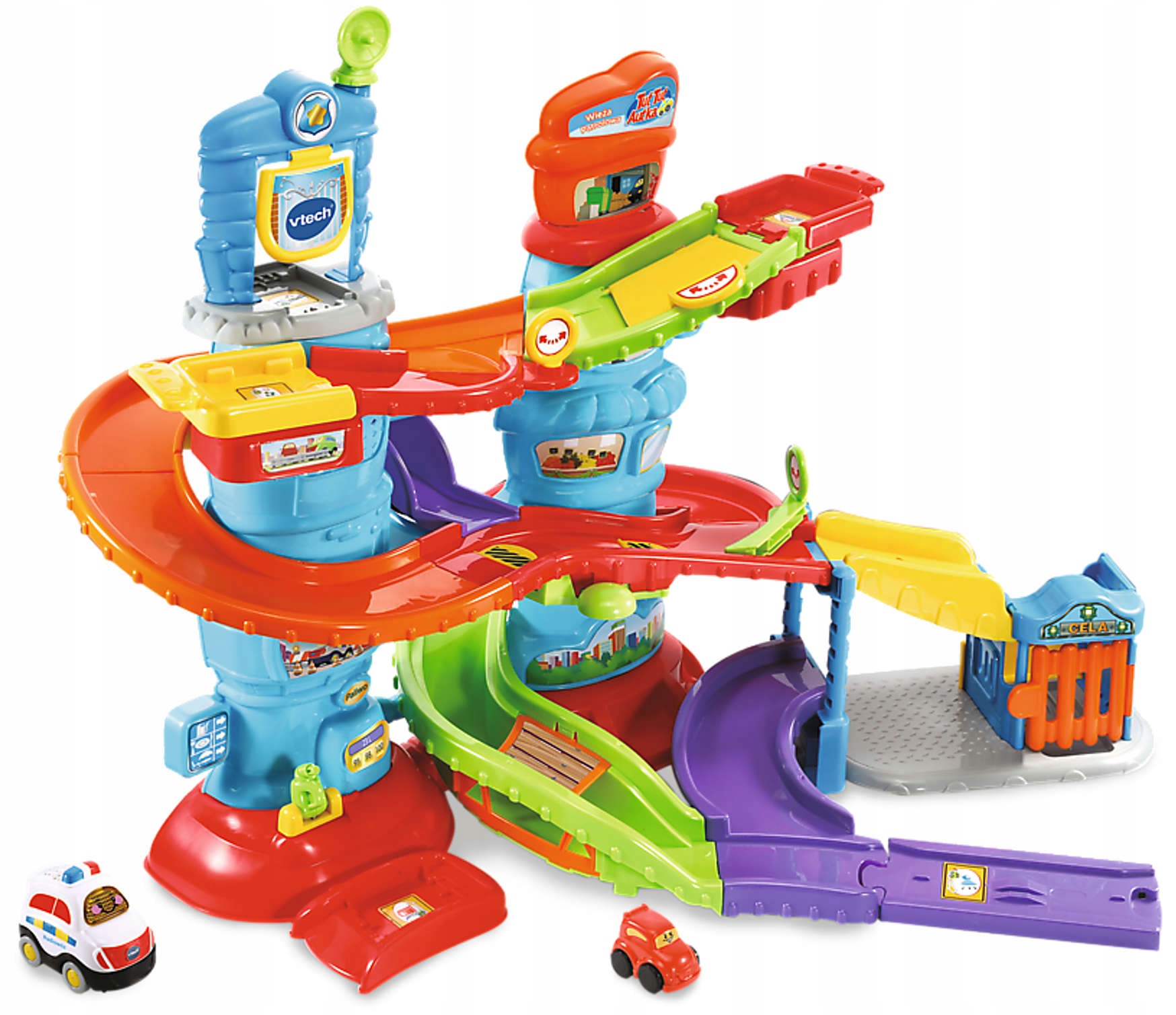 

Vtech Wieża Patrolowa Zjeżdżalnia 2X Autko Dźwięk
