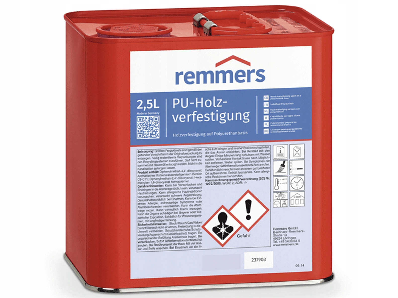 Remmers Polyuretanový zpevňující přípravek na dřevo 2,5L