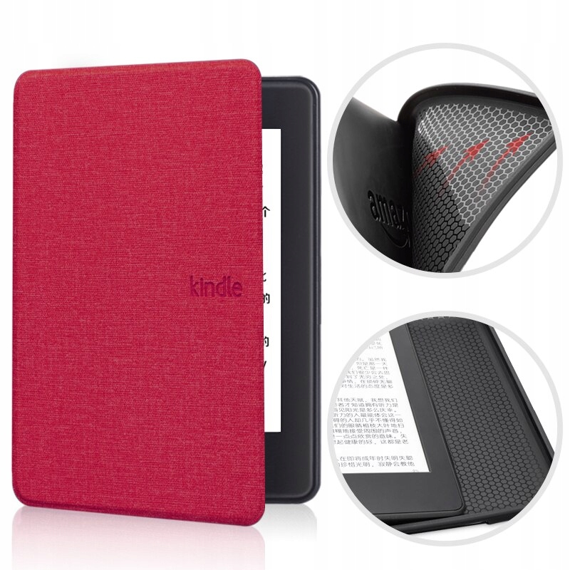 

Etui do Kindle Paperwhite 5 silikonowy tył malinow