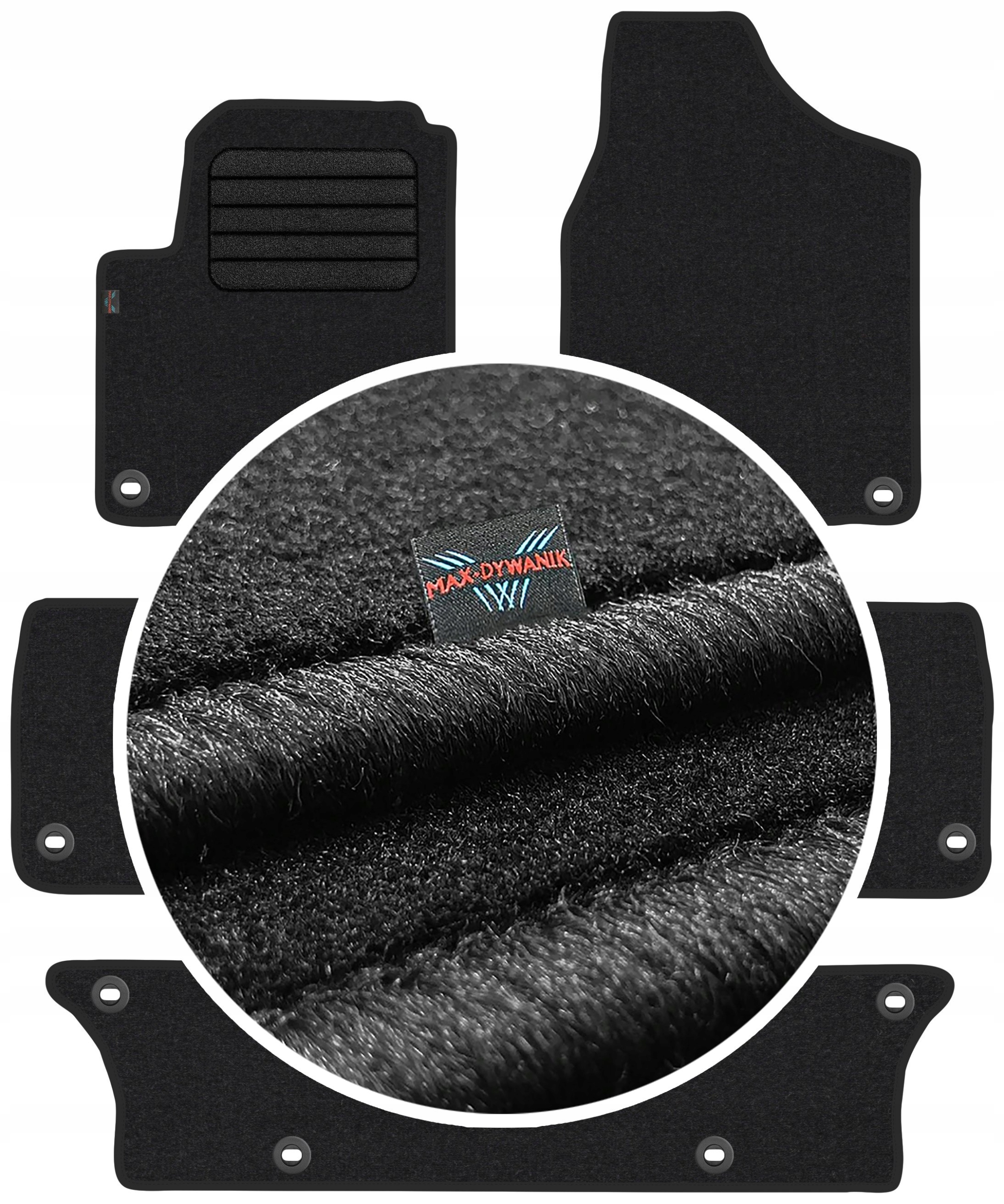 Vw Sharan I 7os 1998-2010 Velúrové stierače