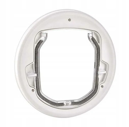 Levně Dveře pro kočky a malého psa, kulatá plastová klapka