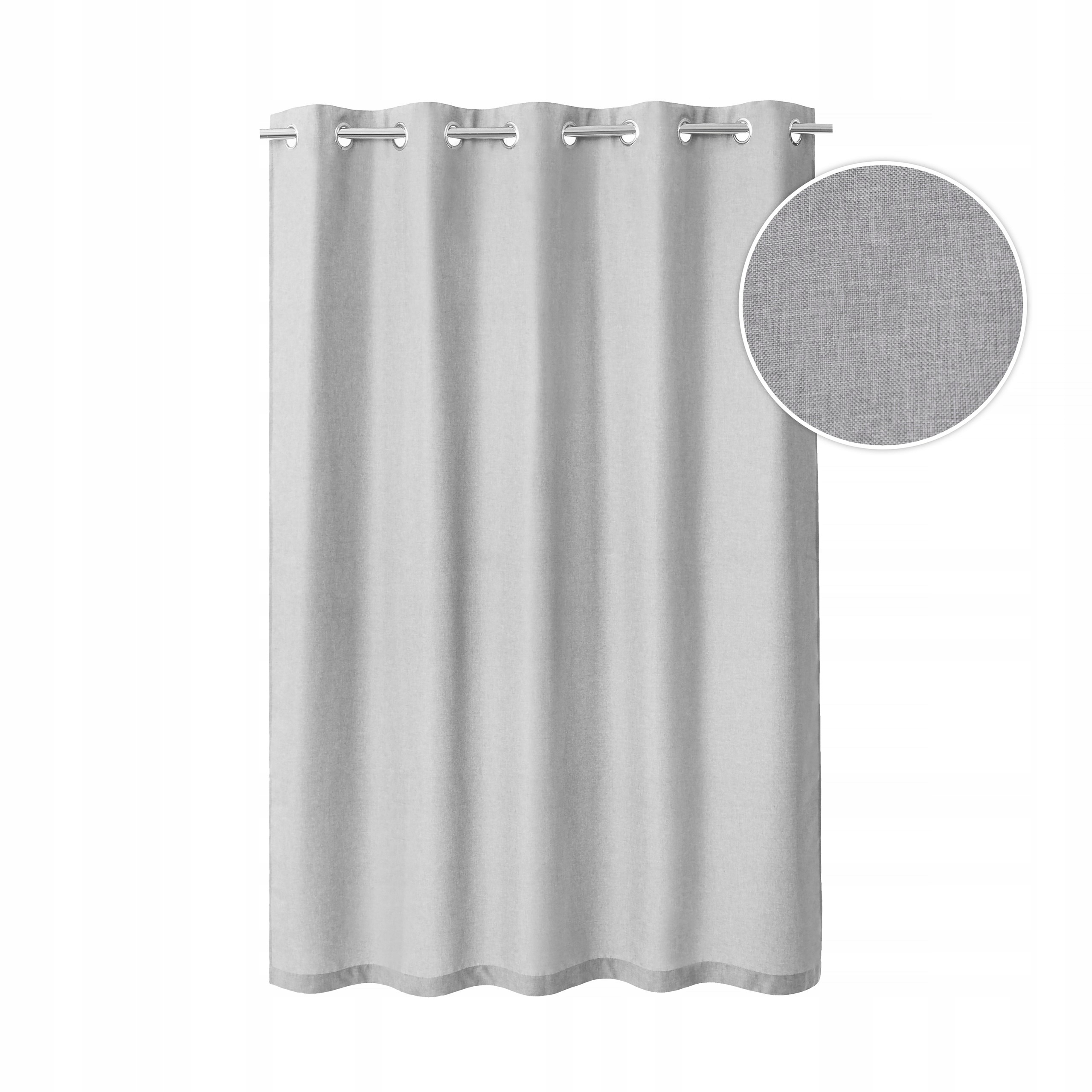 Záhradná záclona, záves na terasu „Wave“, 210 cm, farba popolavá