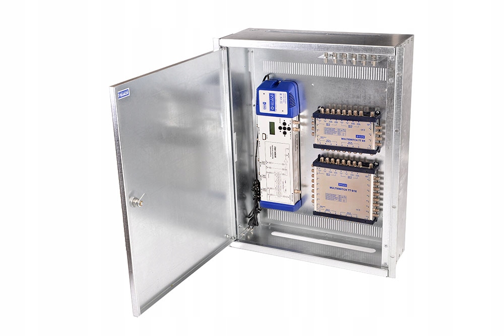 Szafka instalacyjna Telkom-Telmor AIZ-100 445x577,5x168 wisząca szara drzwi