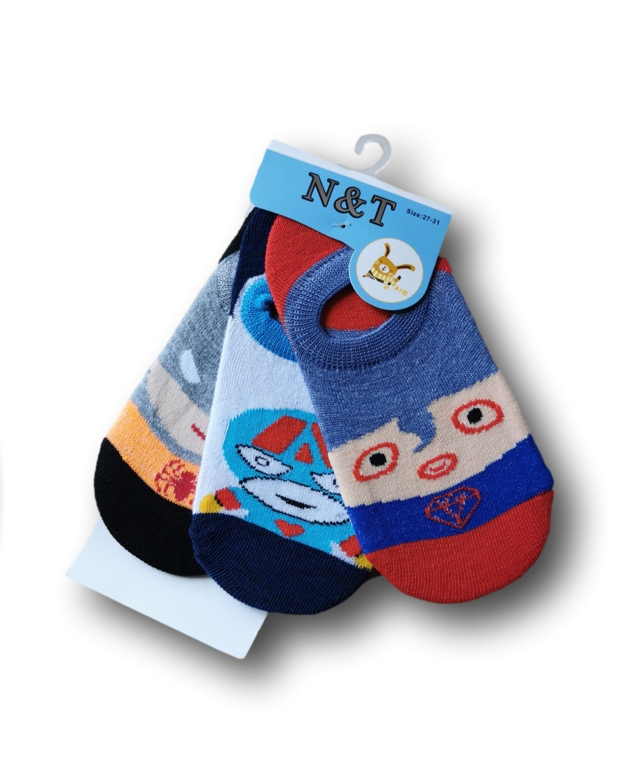 

3x stopki skarpetki bambus superbohaterowie r27-31