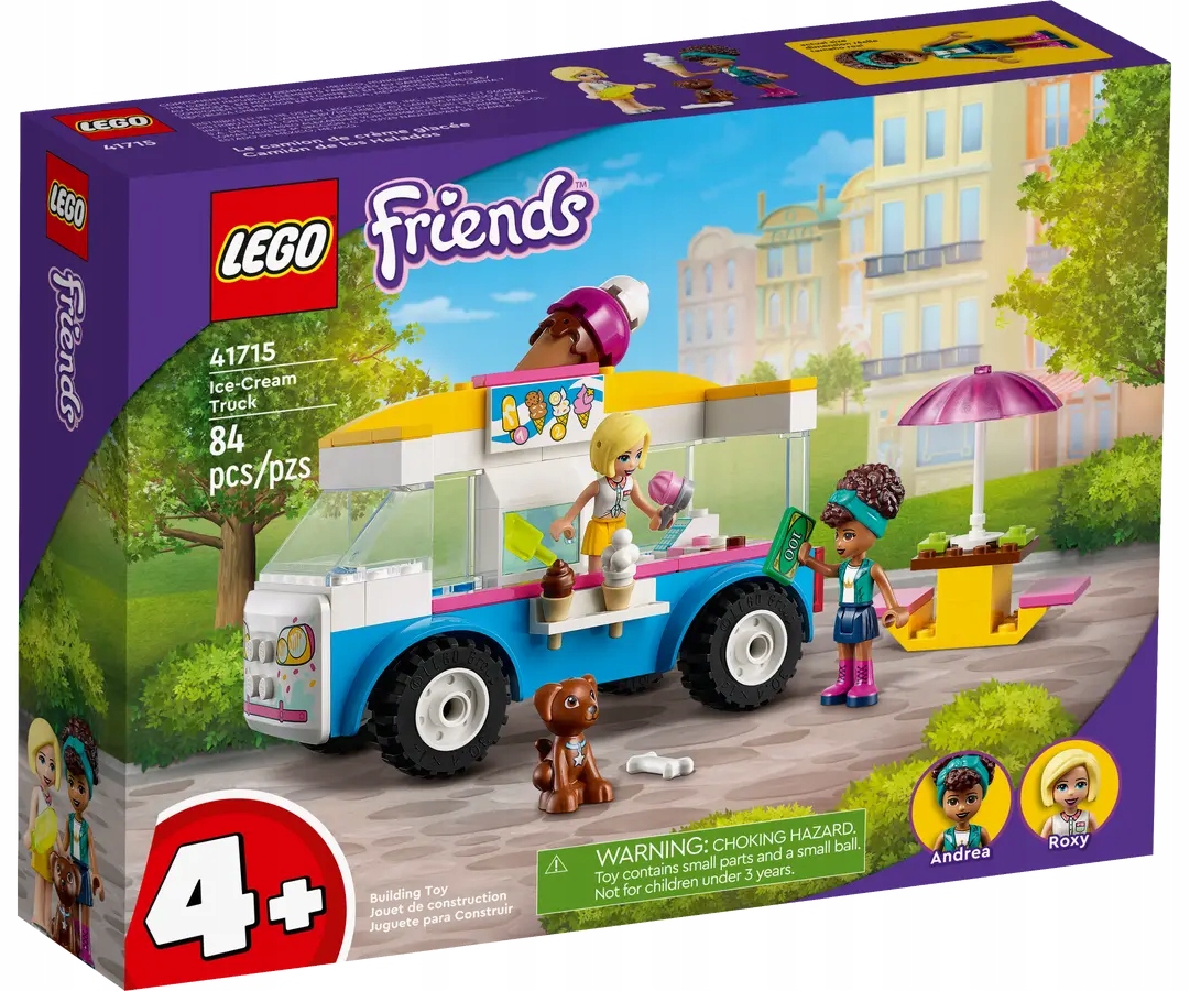 Lego Friends Dodávka Se Zmrzlinou, Sada Kostek 41715