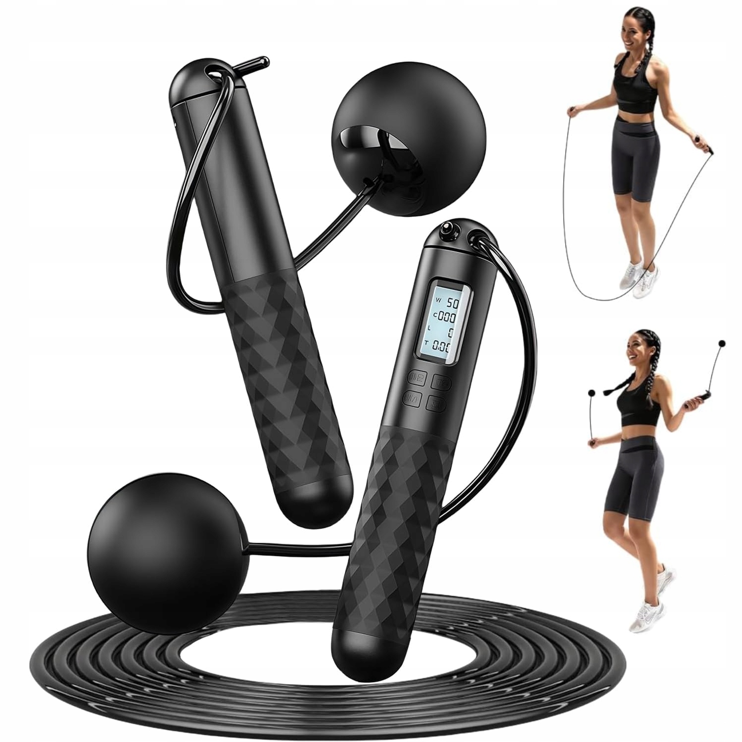 Скакалка со светодиодным счетчиком, 280 см