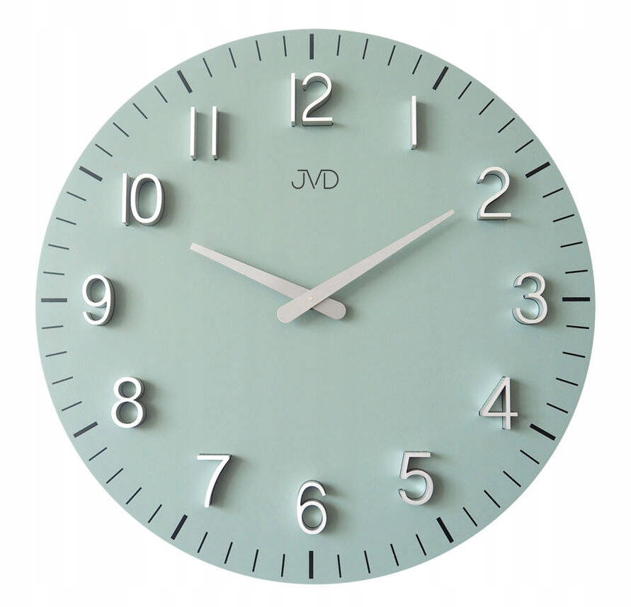 Elegantné Drevené Zelené Nástenné Hodiny S Číslami Jvd HC404.2 40 cm