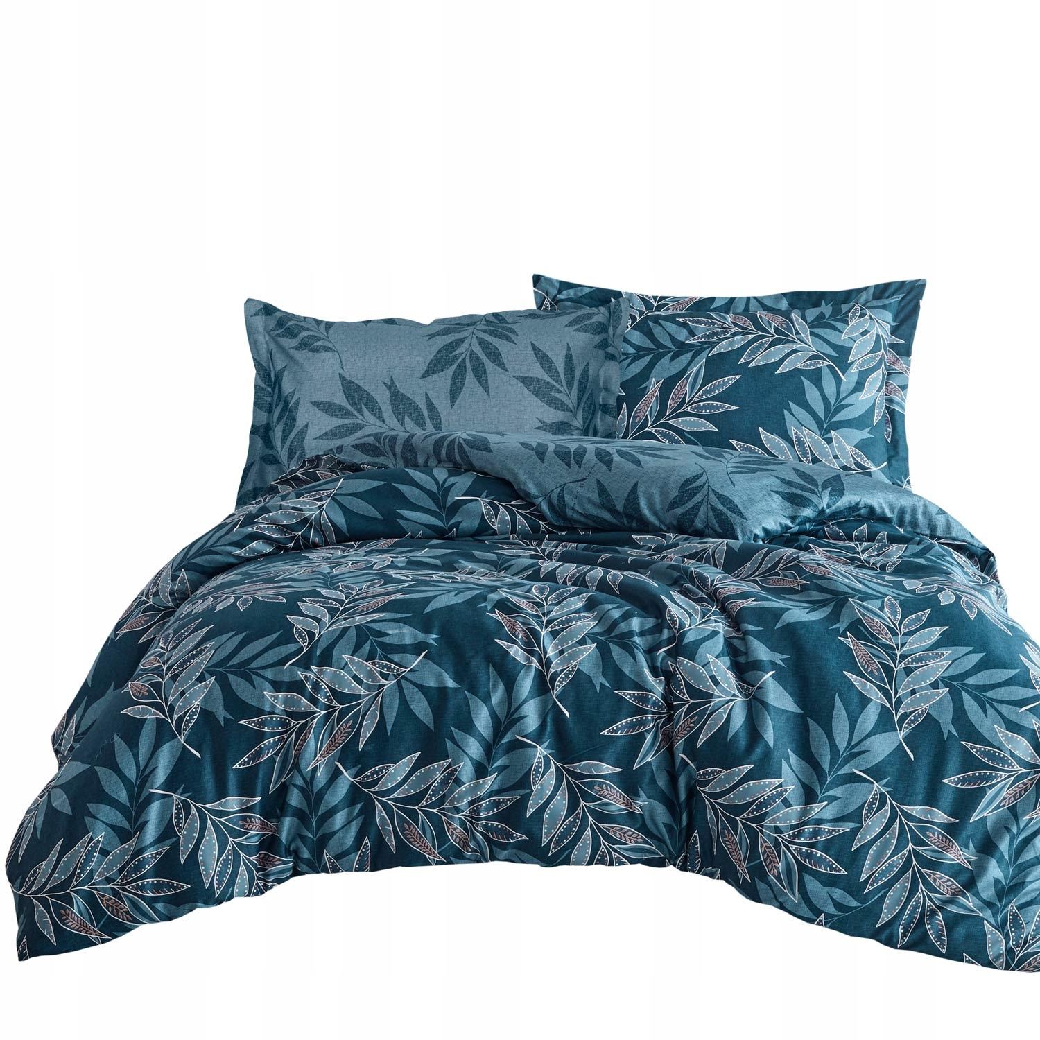 Posteľná Bielizeň bavlnená saténová Irene 160x200 modrá, jemné listy