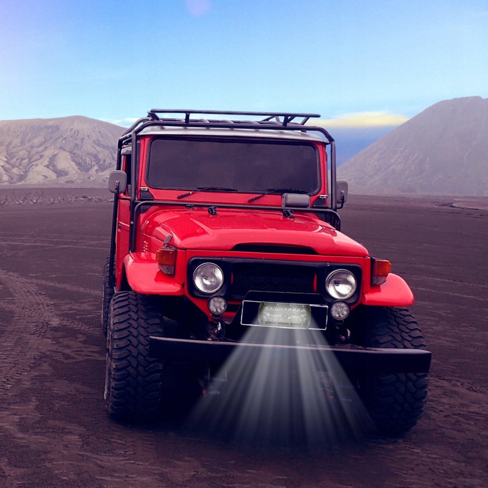 REFLEKTOR SAMOCHODOWY REFLEKTOR DROGOWY LED 7 CALI LLWL Producent części Inny