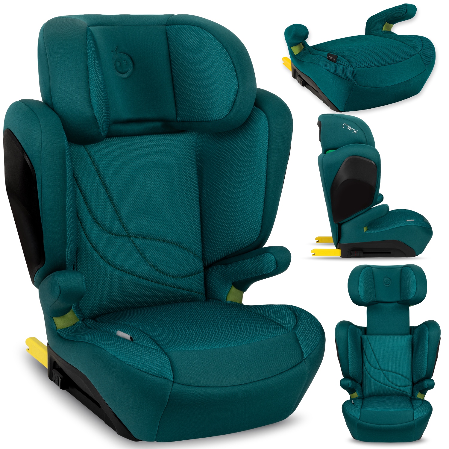 Fotelik samochodowy 15-36 kg (100-150 cm) MoMi Mei zielony i-Size Isofix