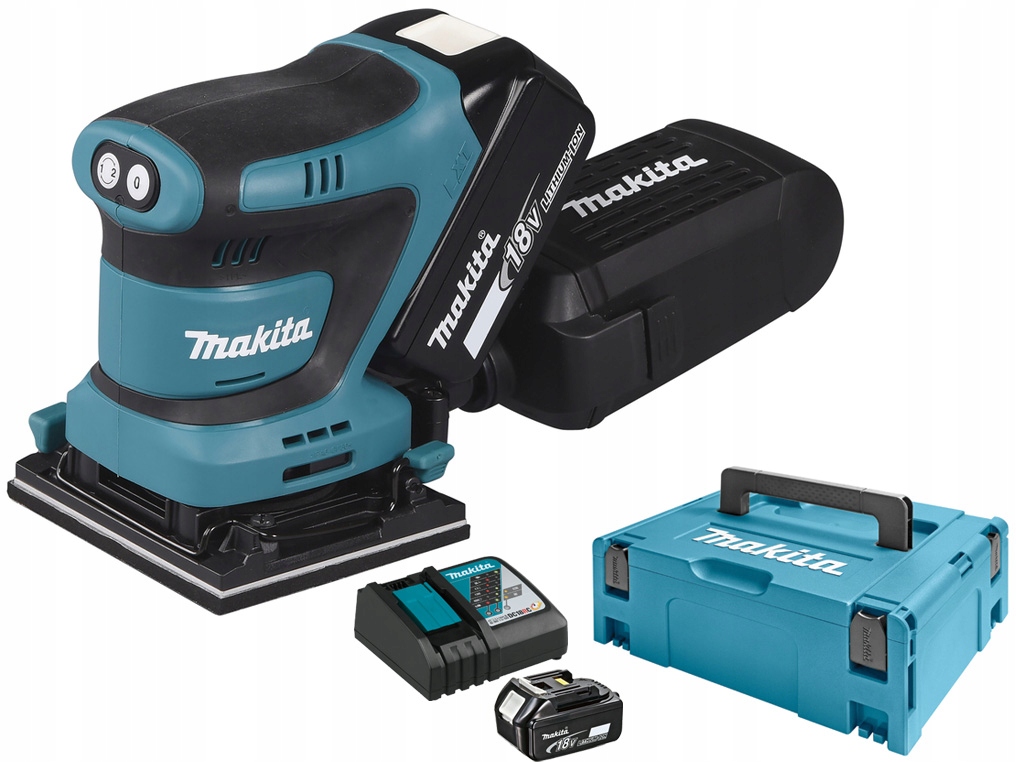 

Makita DBO480RTJ Szlifierka oscylacyjna 18V 2x5.0