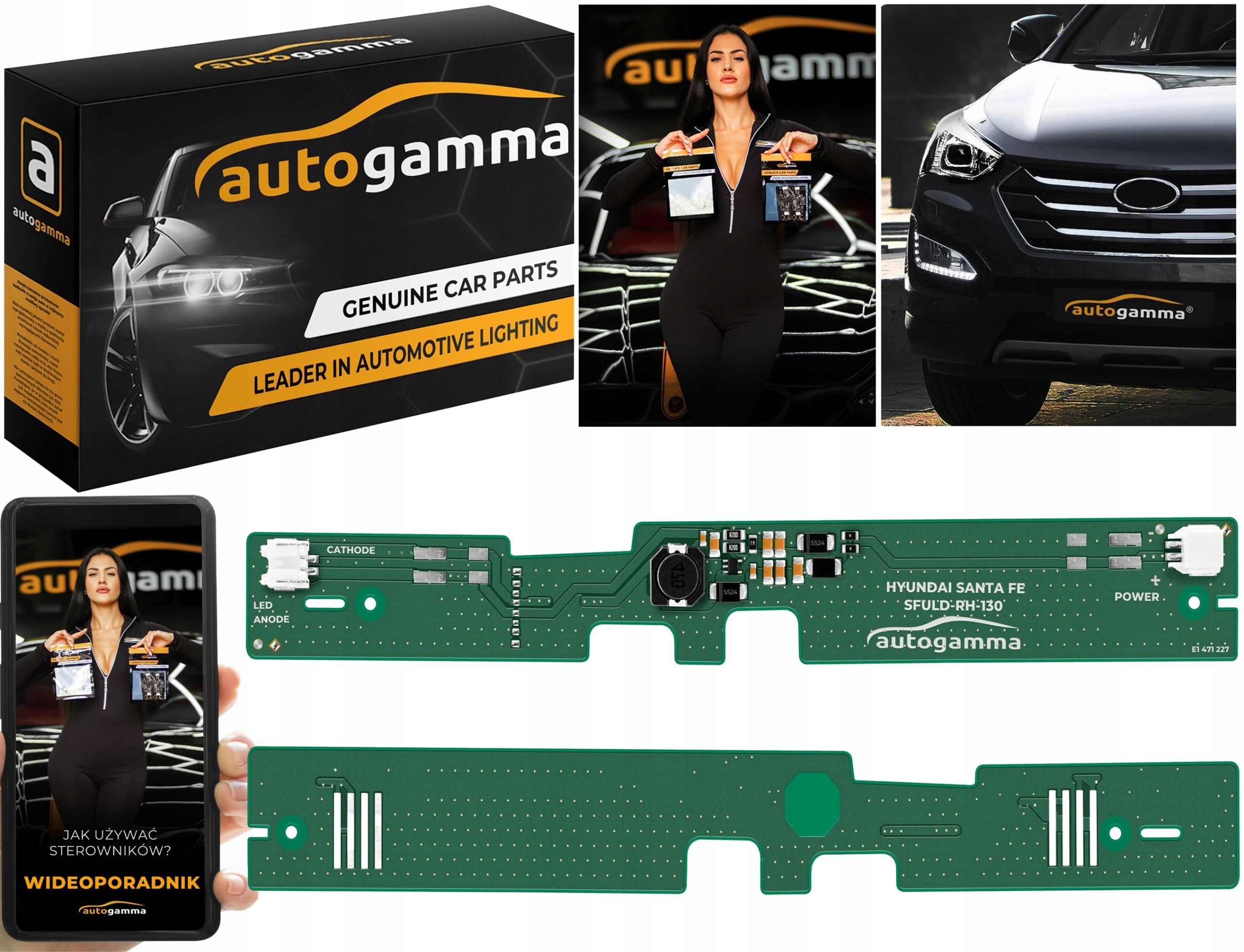 Управління Модуль LED DRL - Hyundai Santa Фе Лівий