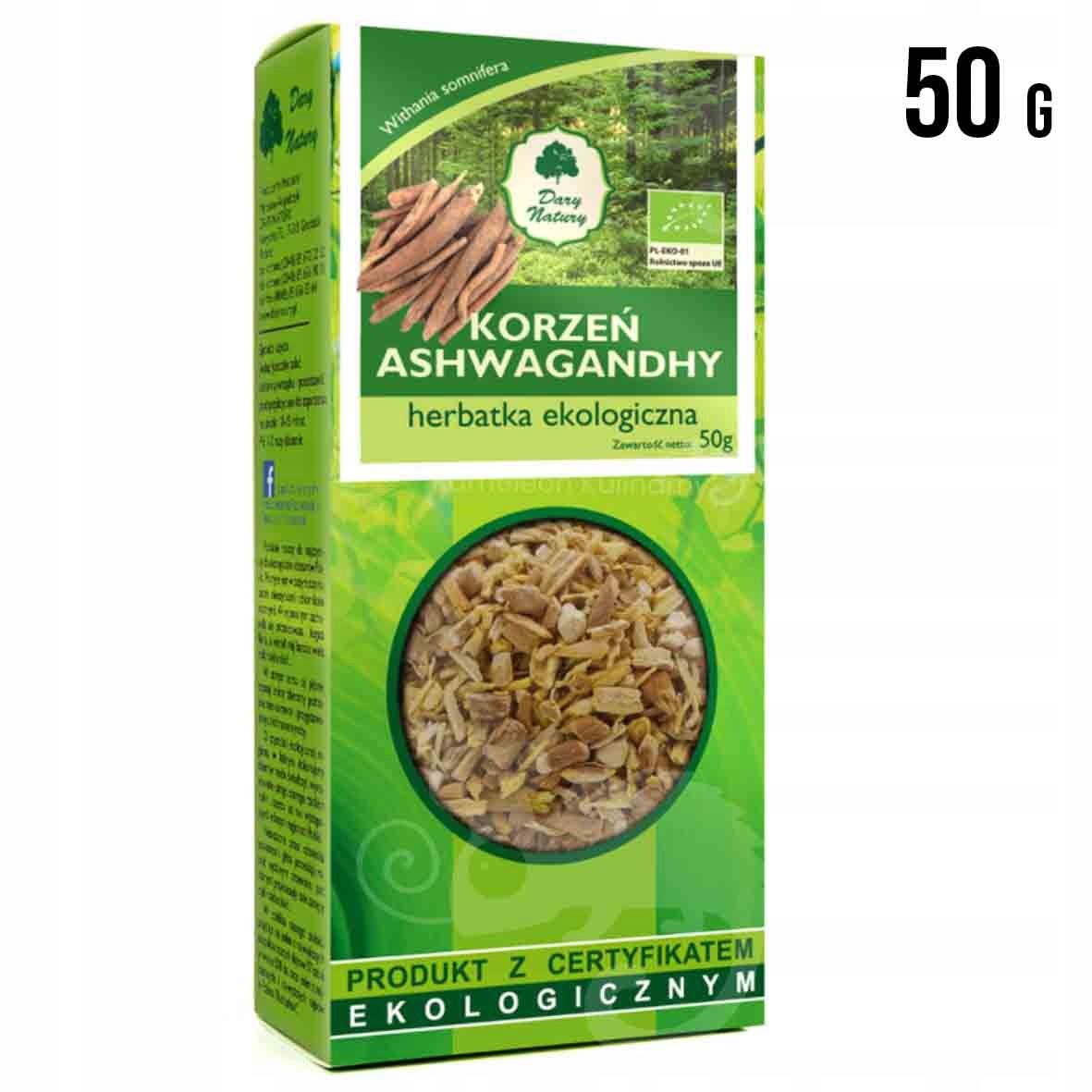 

Ashwagandha korzeń Żeń-szeń Indyjski Eko 50g