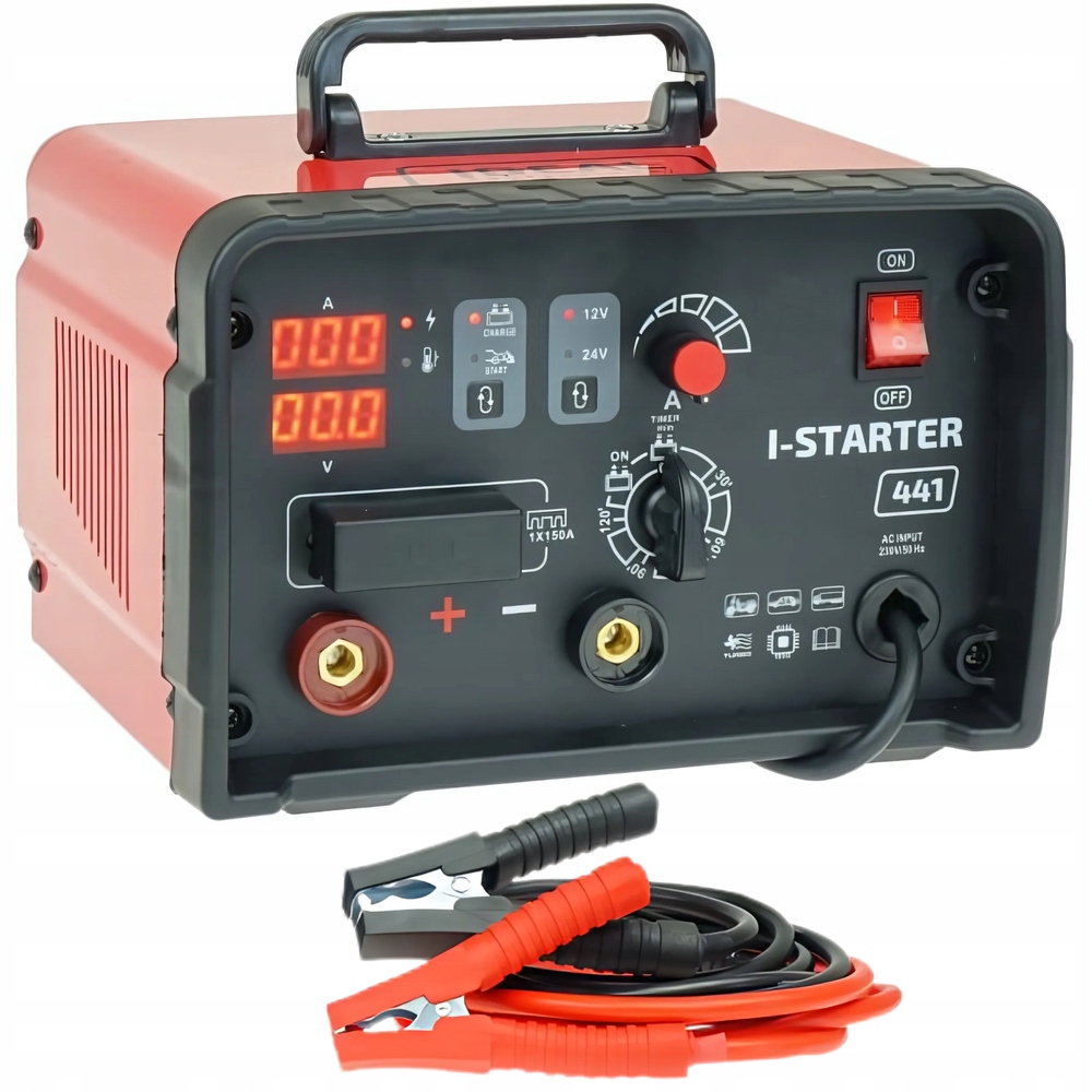 Automobilový Usmerňovač s štartérom I-starter 441 Ideal 230V S Kabelmi