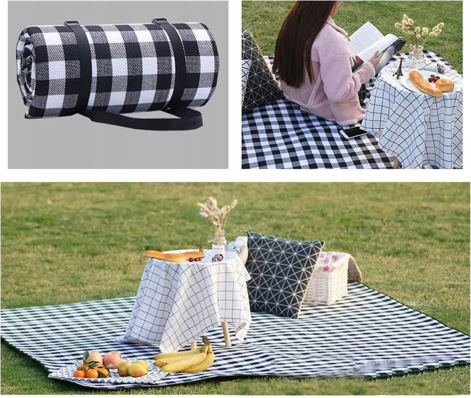 MATA PLAŻOWA KOC PIKNIKOWY WODOODPORNY 150x200 XXL Marka Ecarla