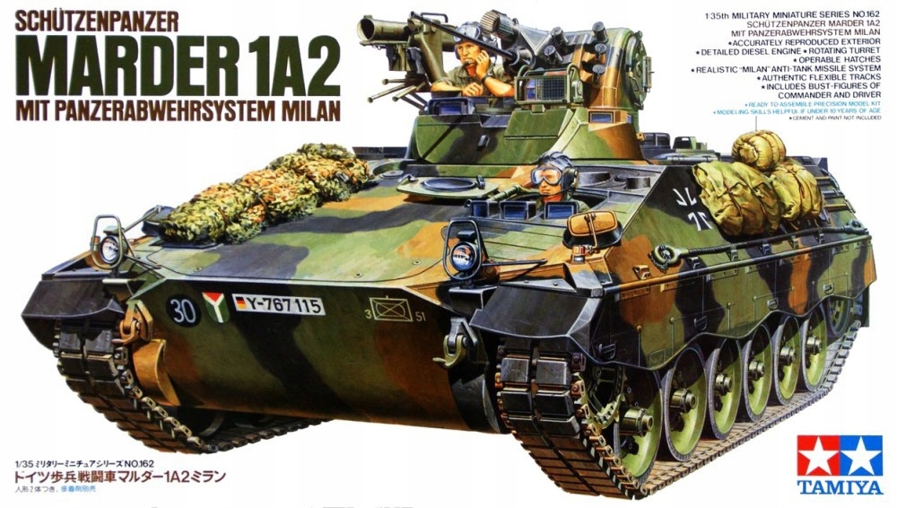 1/35 německý Marder 1A2 s Milanem Tamiya 35162