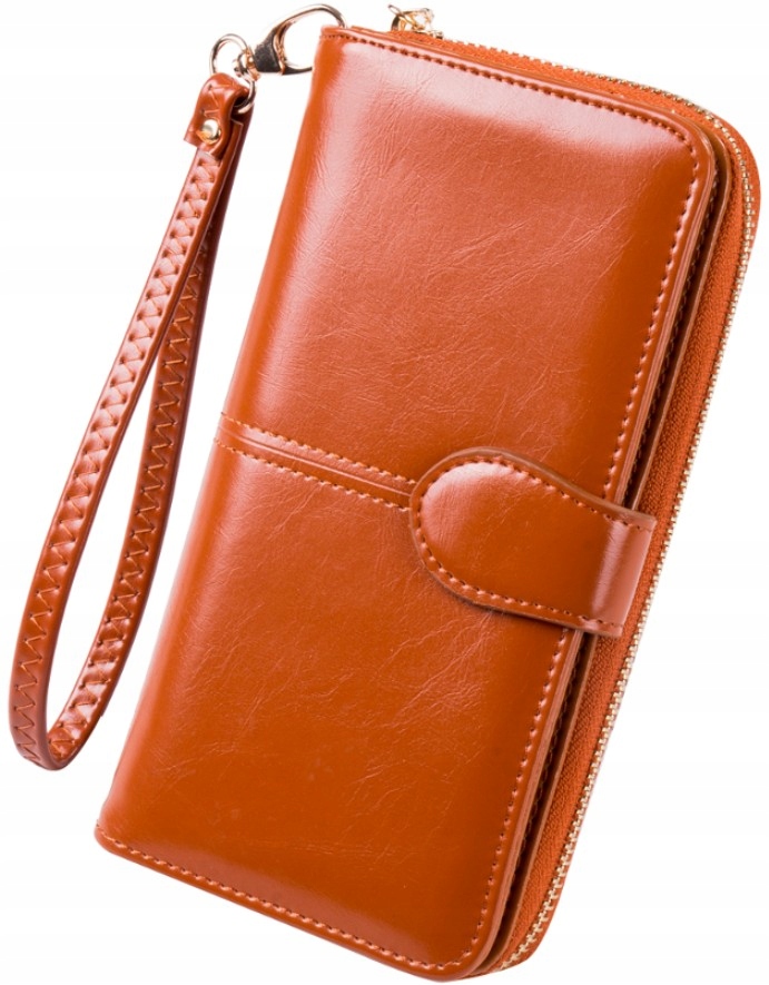 

Portfel Damski ozdobny duży pojemny skórzany