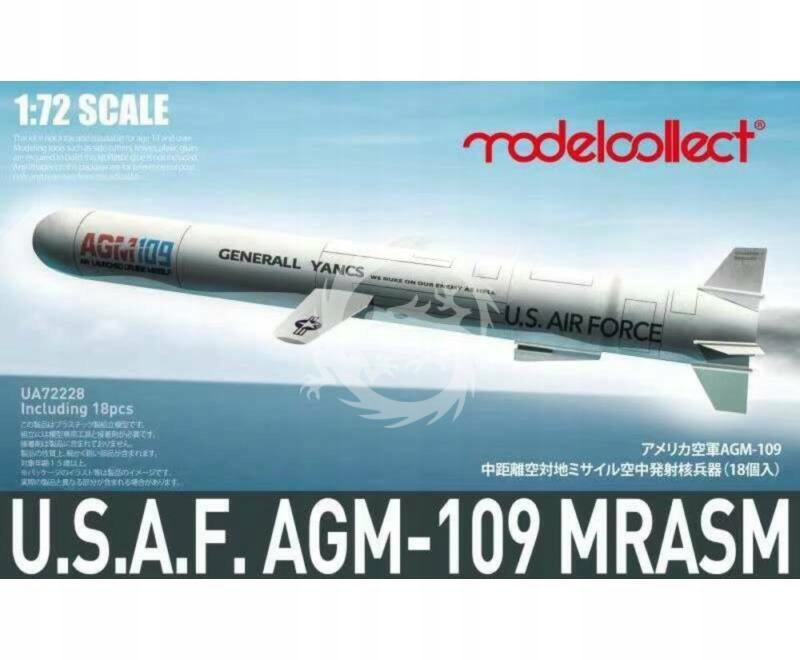 Sada střel Usaf AGM-109 Acm 18 fotek Modelcollect UA72228 v měřítku 1/72