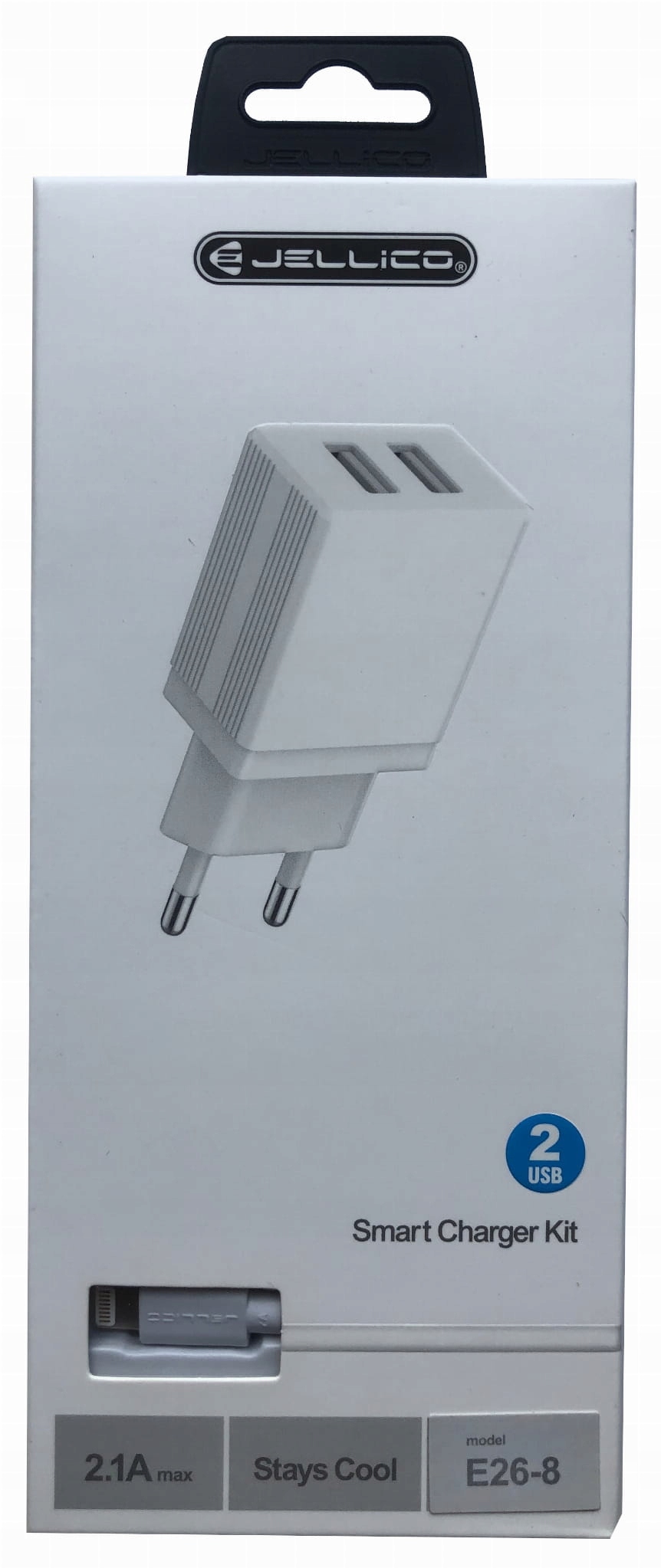 

Jellico E26 Ładowarka 2x Usb Kabel Apple 2,1A