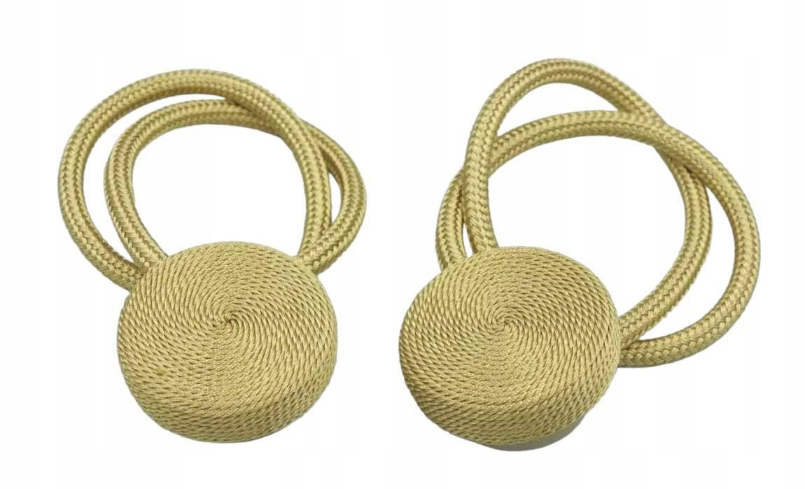 KLAMRA UPIĘCIE FIRAN ZASŁON MAGNETYCZNA SPINKA DEKORACYJNA ZŁOTA OZDOBNA Stan opakowania oryginalne