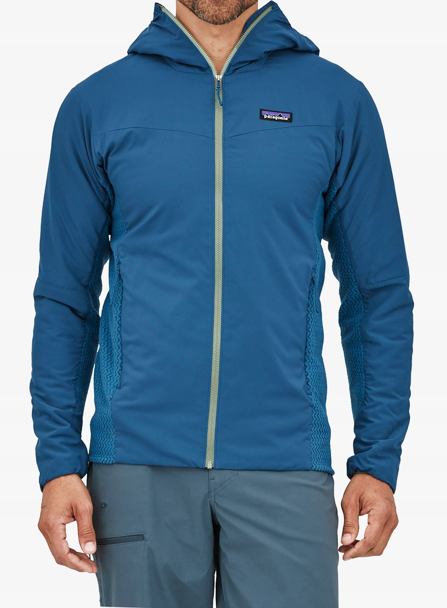 Hybridní bunda Patagonia Nano-Air Light Hybrid Hoody wavy blue S