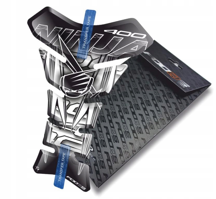 Tank-pad od firmy Fooqs Pro Kawasaki Ninja 400 Bílý